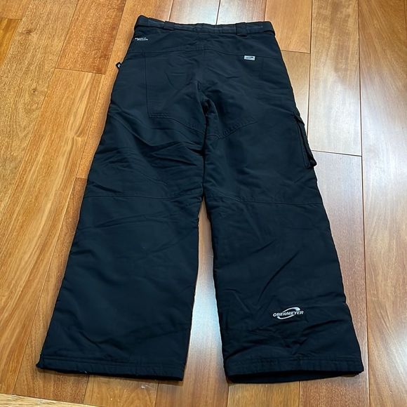 Obermeyer Junior Size 12 Ski Snowboarding Snow Pants Black Hydro Block - Picture 4 of 11